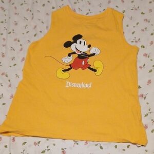 Disney Kids Golden Mickey Mouse Tank Top